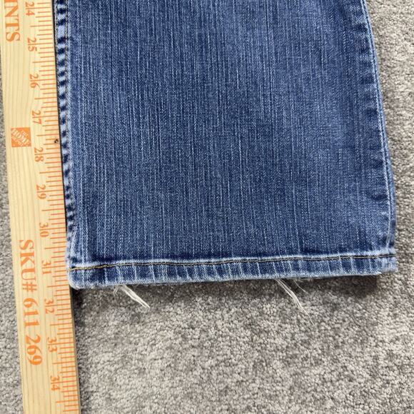 BKE Wendi Stretch Bootcut Medium Wash Denim Jeans Womens 31x31.5 Distressed Y2K - Picture 4 of 12